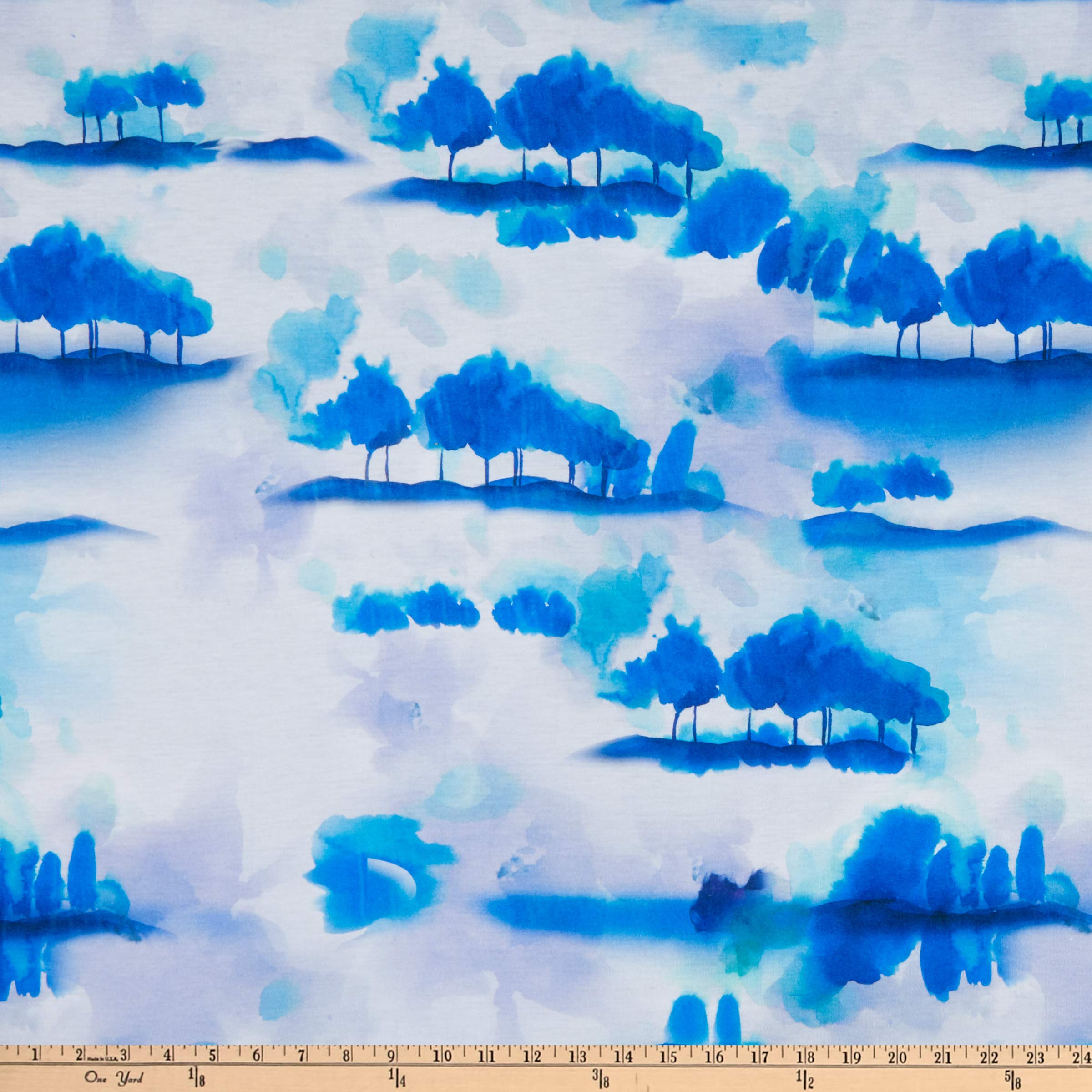 EZ Fabrics E.Z. Fabric Polyester Spun Jersey Knit Forest, Cotton, Dark Blue, by The Yard