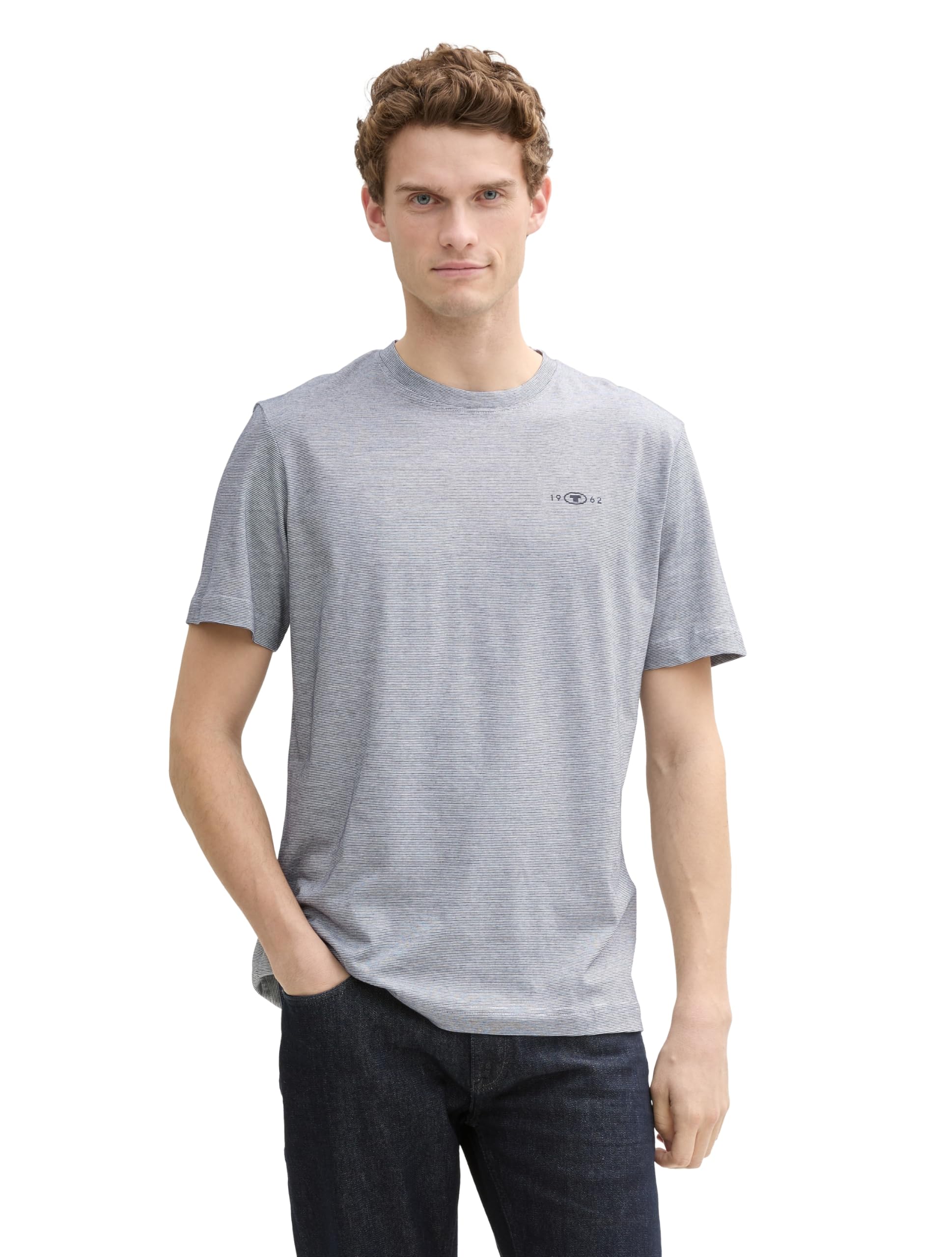 TOM TAILOR Mens Logo Print T-Shirt