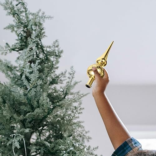 Miniatura 3 de PRETYZOOM Decoración para árbol de Navidad, decoración de árbol de Navidad, adorno de Navidad soplado, adorno de fiesta de Navidad, plástico antiguo