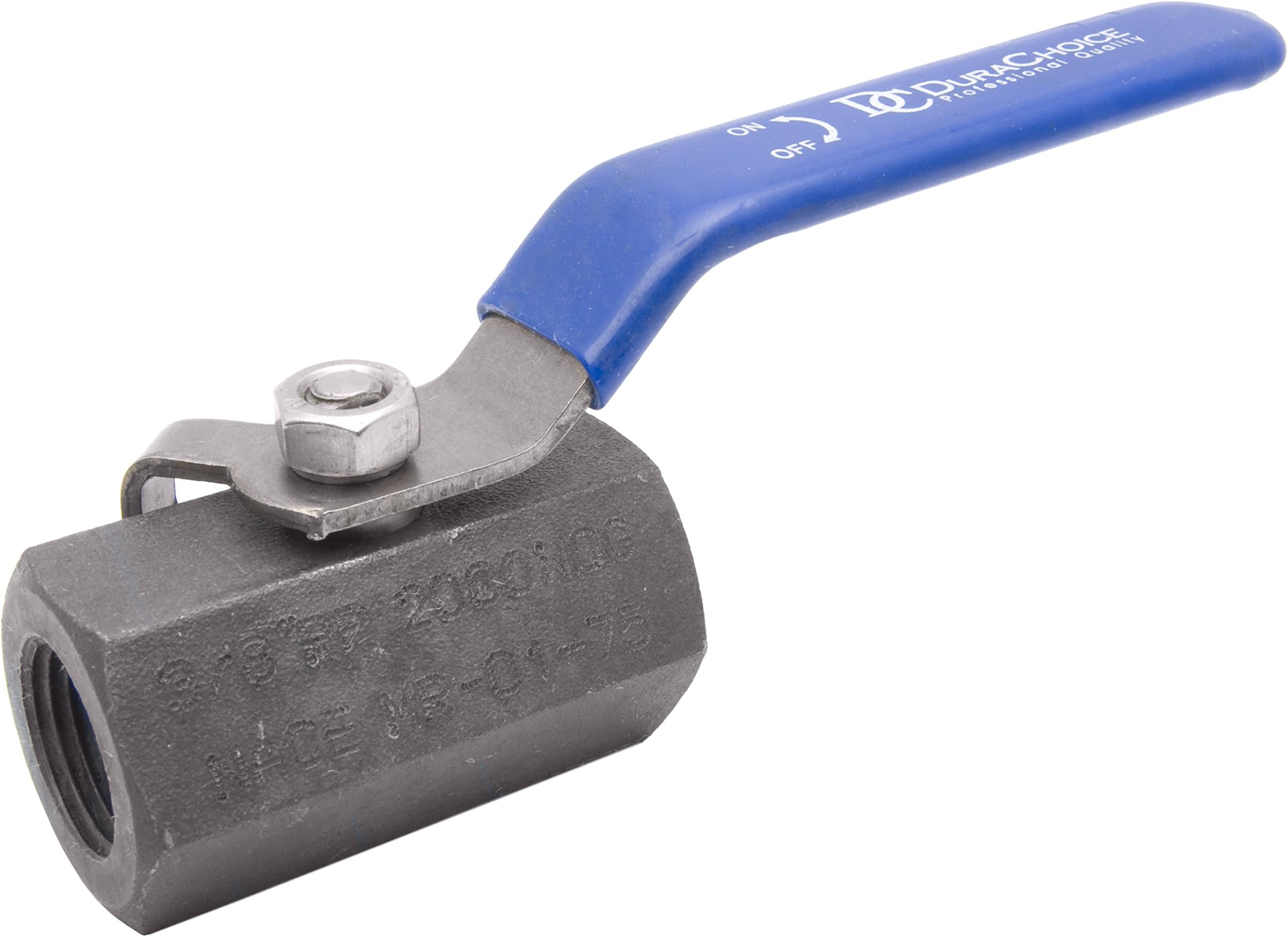 3/8" Carbon Steel Standard Port Ball Valve, NACE, RPTFE, 2,000PSI, Hex Bar stock, FxF NPT