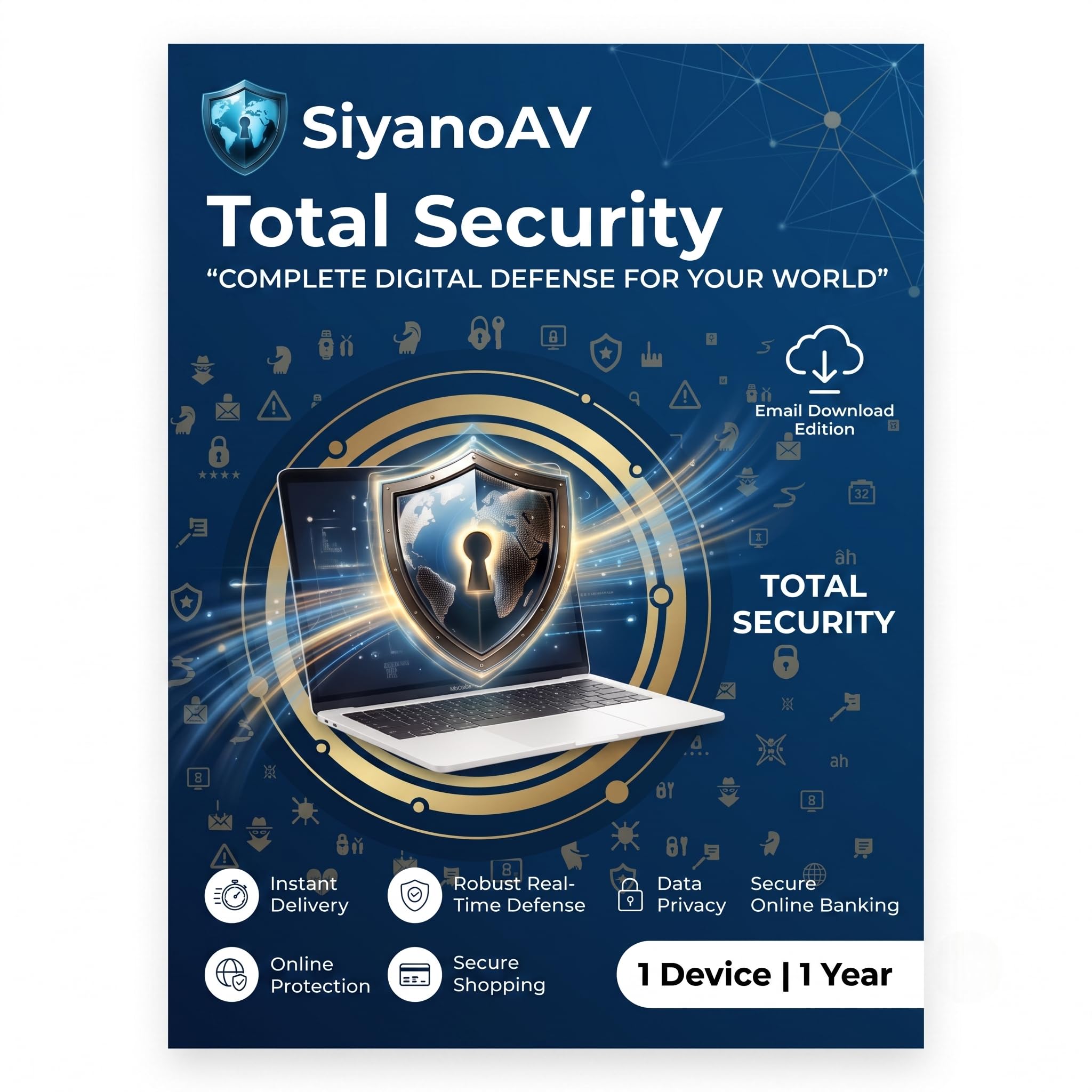 SiyanoAV Total Security | Windows PC & Laptop | 1 Device, 1 Year | Safe Online Banking, Anti-Phishing & Real-Time Malware Protection | 2026 Edition (Email Delivery in 1 Hour - No CD)-image-40