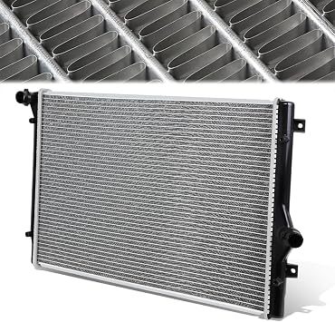 2822 Radiator Compatible with 04-15 Audi A3 S3 TT 05-13 Seat Altea XL Freetrack Leon Toledo 06-14 VW Beetle Bora EOS GTI Golf Jetta Passat Aluminum Core Replacement Cooling Radiator Factory Style