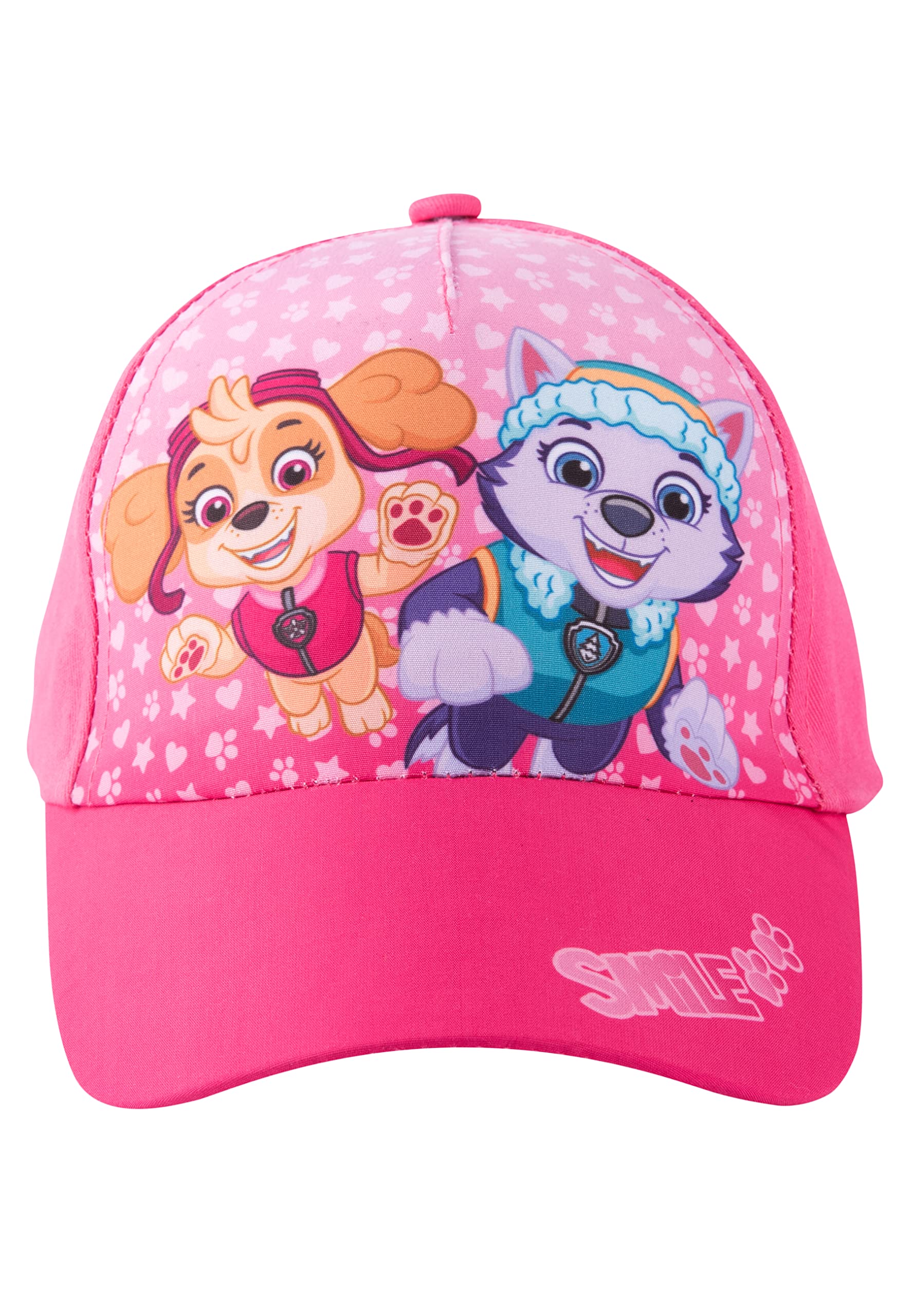United Labels Girls Multicoloured Paw Patrol Cap For - Smile - Kids Cap Baseball Cap Sun Protection Pink/Pink