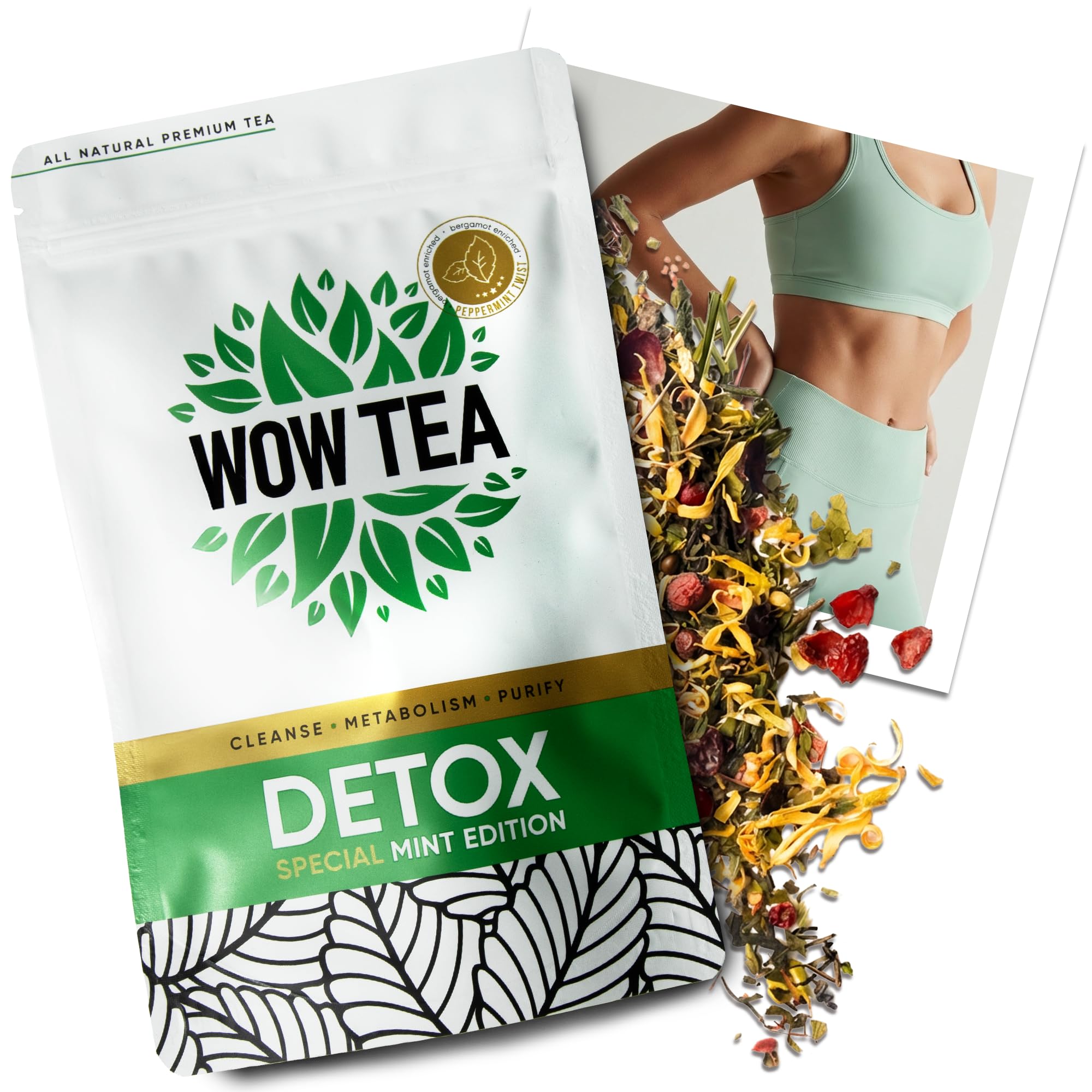 Mint Detox - Full Body Cleanse, Gut Health & Slimming Effect, Belly Bloating Relief