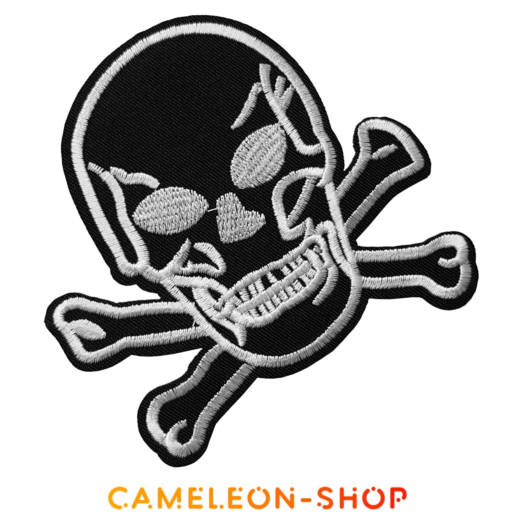 Écusson Tête De Mort Pirate Patch Skull And Bones Crâne