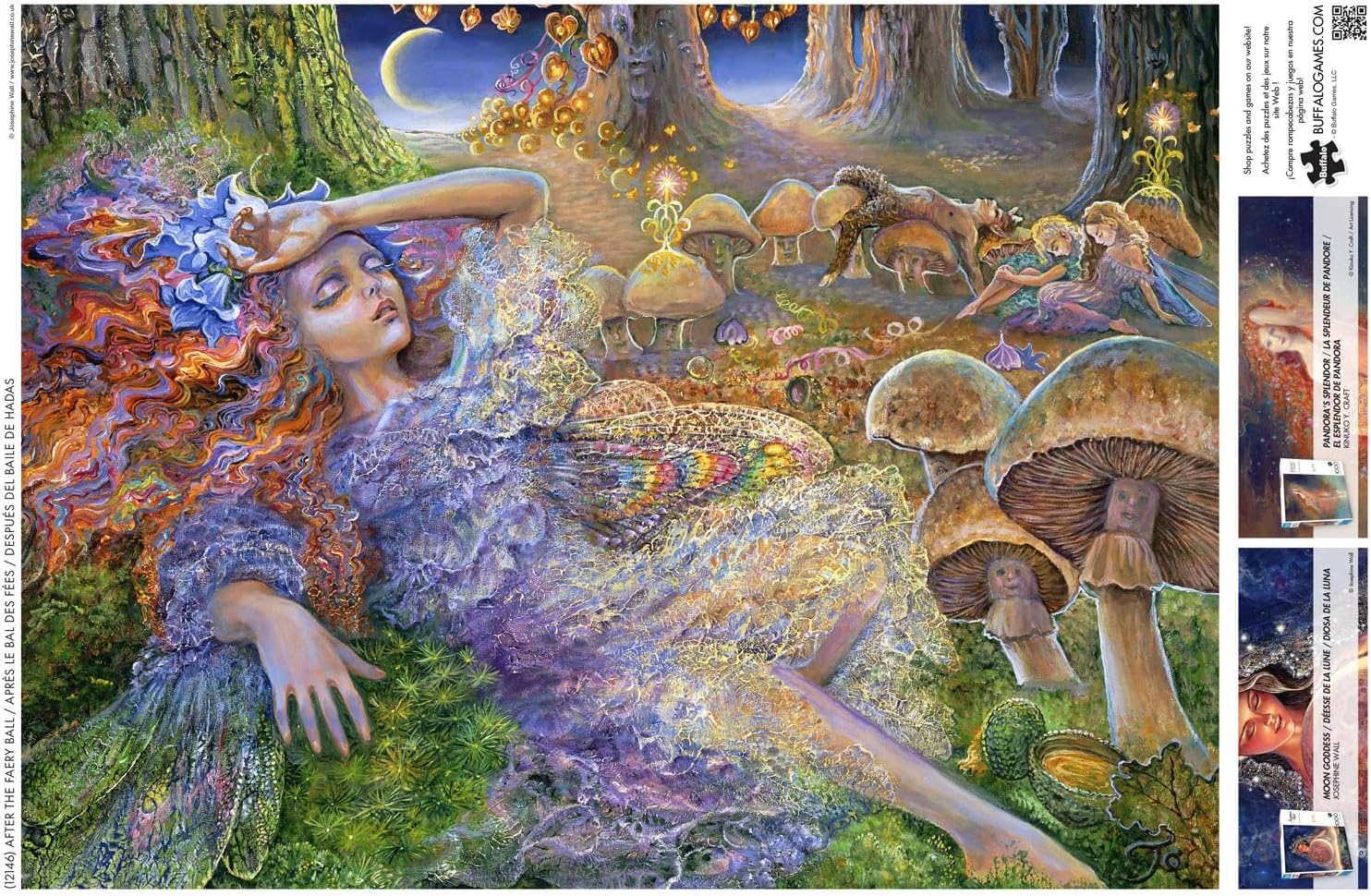 Buffalo Games - Josephine Wall - Glitter - After the Faery Ball - 1000 Piece Jigsaw Puzzle for Adults - Challenging Puzzle Perfect for Game Nights - Finished Size is 26.75 x 19.75