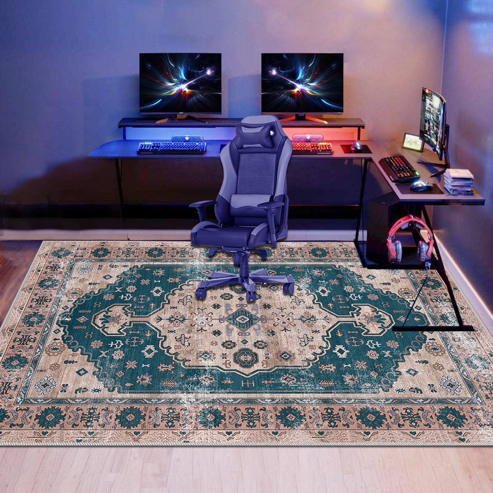 Tapis de Chaise de Bureau pour Fauteuil Antidérapant 200 x 230 cm