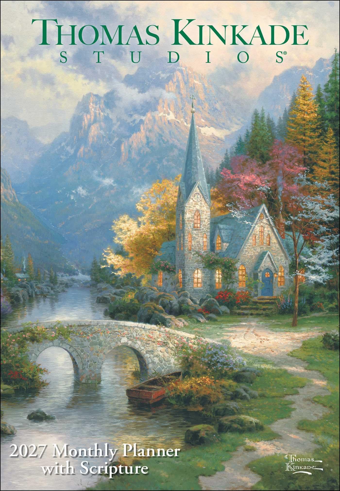Thomas Kinkade Studios® 2027 Monthly Pocket Planner Calendar with Scripture