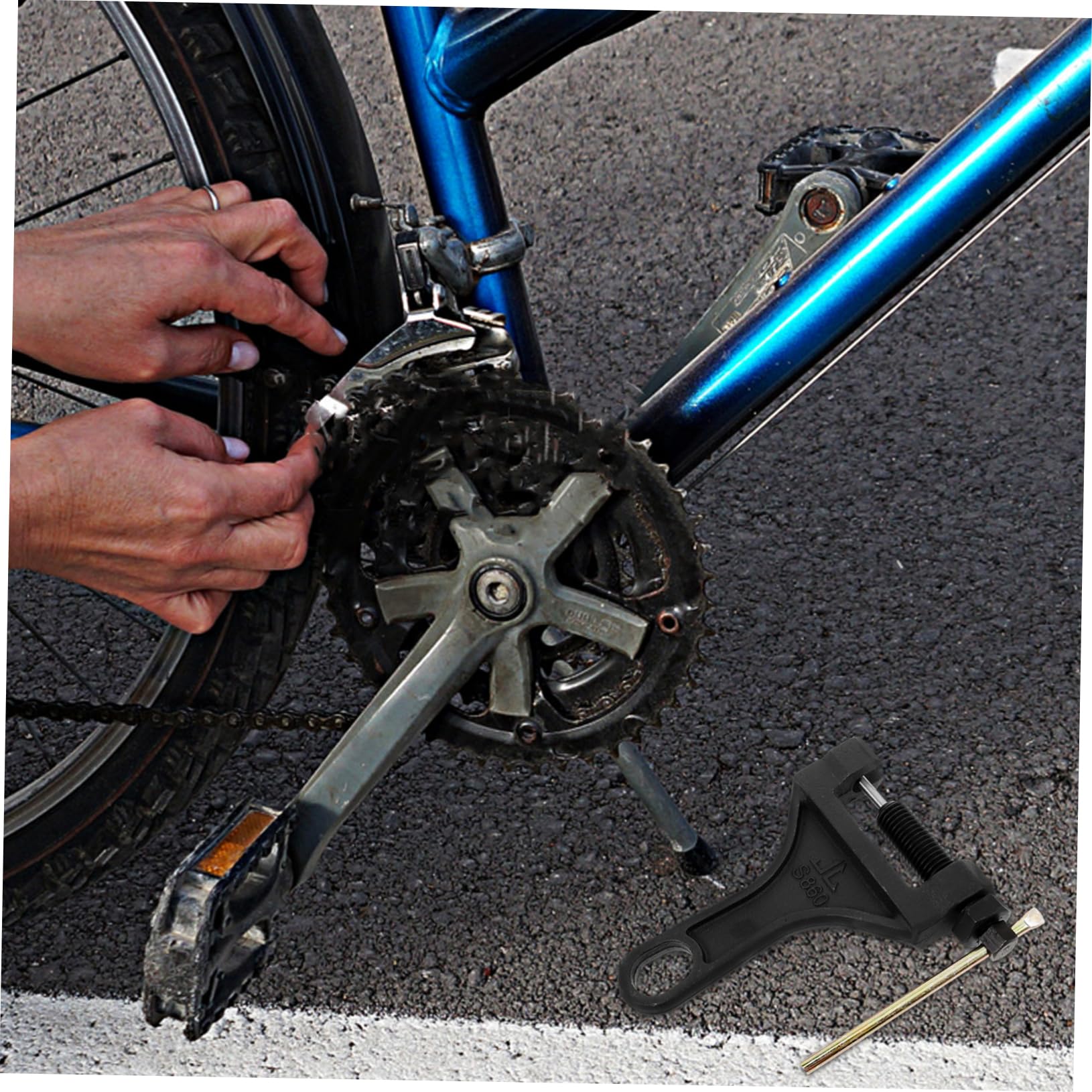 Rompe Cadenas De Motocicleta y Bicicleta Herramienta De Reparación De Eslabones Divisor De Cadena Robusto y Duradero Para Mantenimiento De Triciclos y Bicicletas