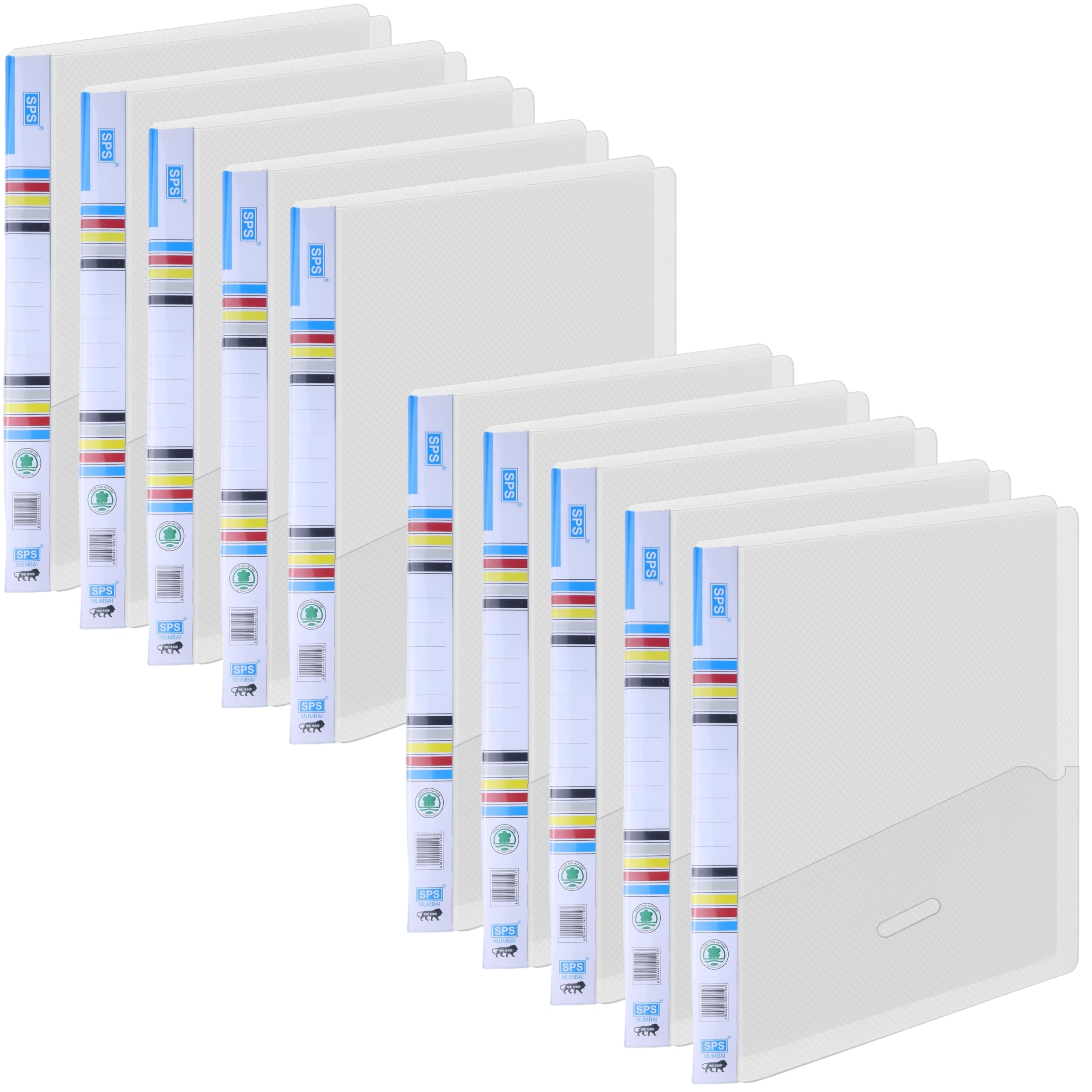 SPS Colored Report File – Set of 10 | Plastic File for A4 Documents | for Office, School & Home | Holds Up to 150 Sheets | Best for Interviews and Reports — Amazon image 9