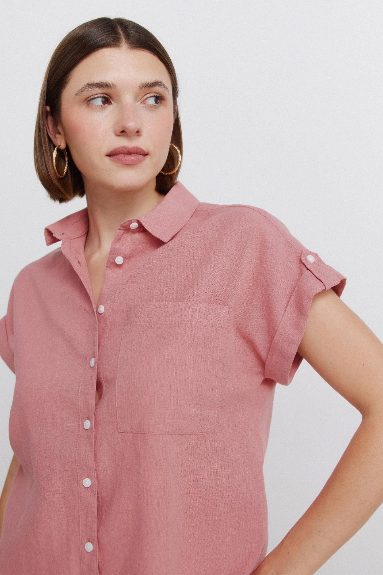 Springfield S/S Open Shirt Shirt Mujer