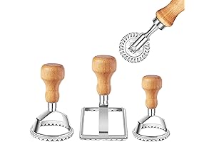 Ravioli Stamp Maker Cutter with Roller Wheel Set