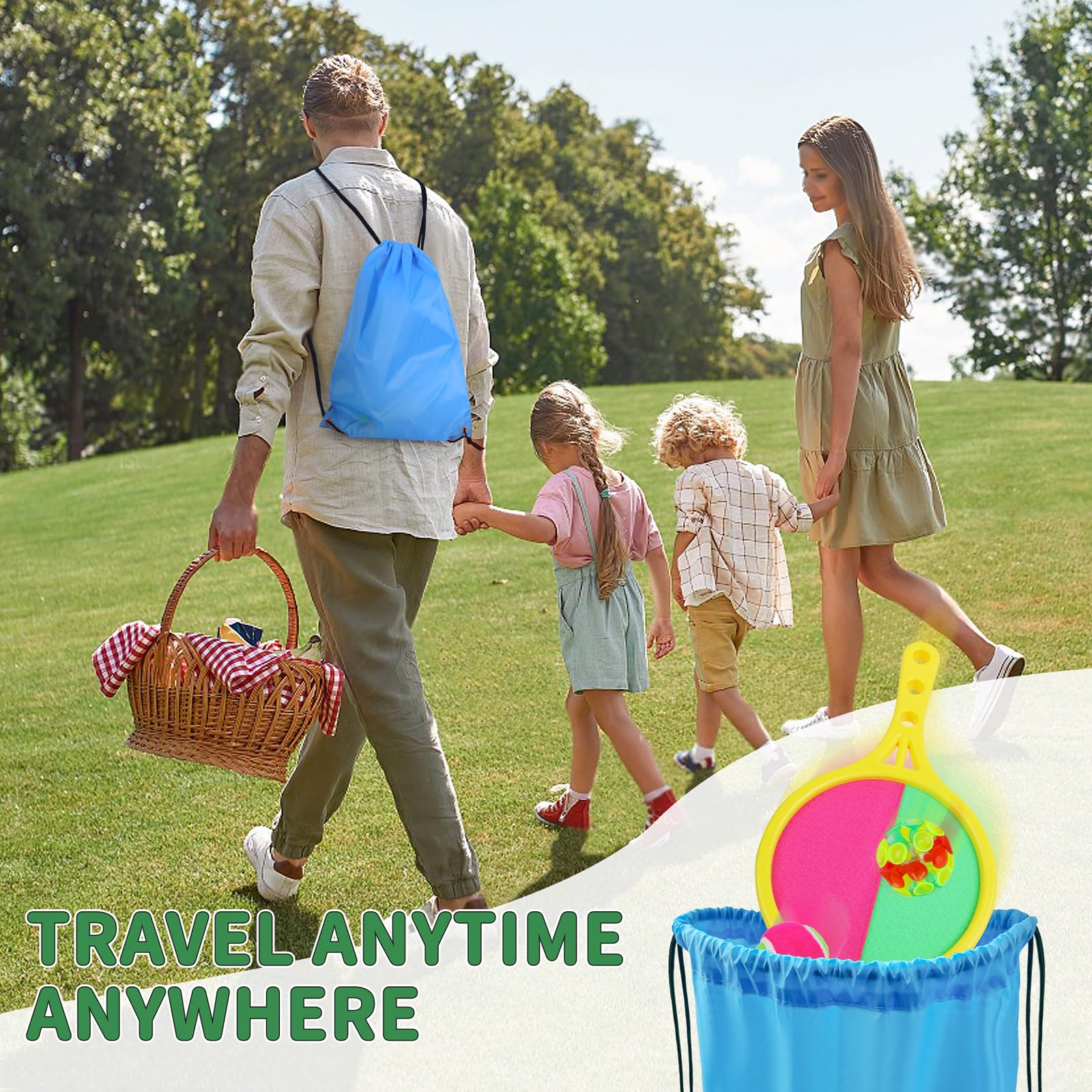 Ekubx Toss and Catch Ball Set - Suction Cup Ball and Catch Game Throwing and Sticky Balls for Family Beaches Yards Playgrounds - Image 4