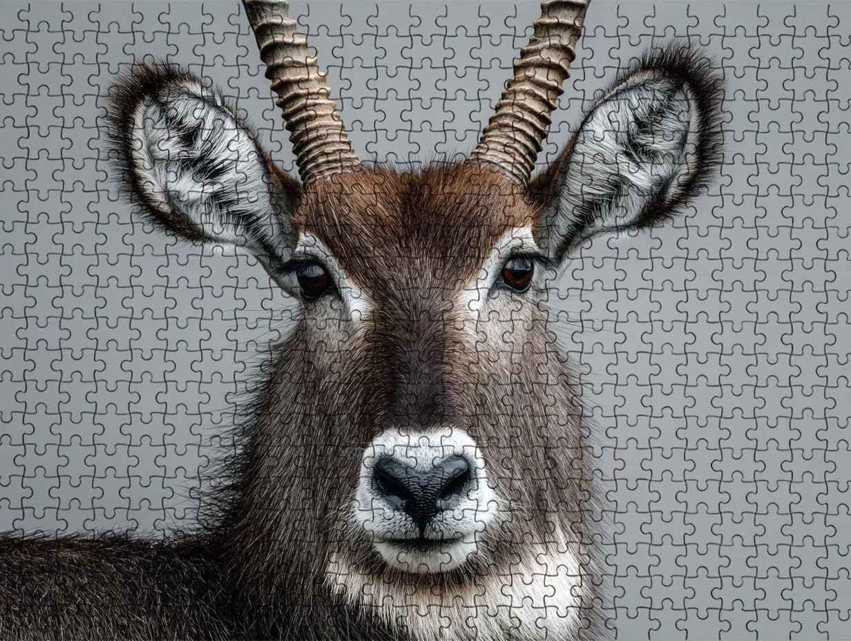 Antylopa, zwierzęta, puzzle 2000 elementów, puzzle dla dorosłych, dorosłych, nastolatków, do aktywności w domu, trudne gry rodzinne, klasyczne puzzle jako prezent i dekoracja ścienna R3KH-525