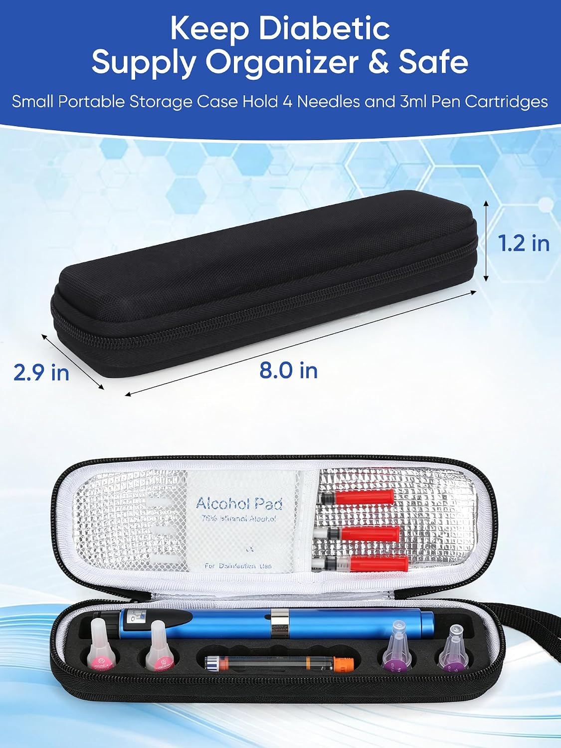 Insulin &Peptide Pen Travel Case, V1 V2 V3 Injection Pen Case image 3