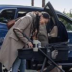 Evenflo Shyft Intuiti Travel System with Revolve180 LiteMax NXT Rotational Infant Car Seat - Black Shale