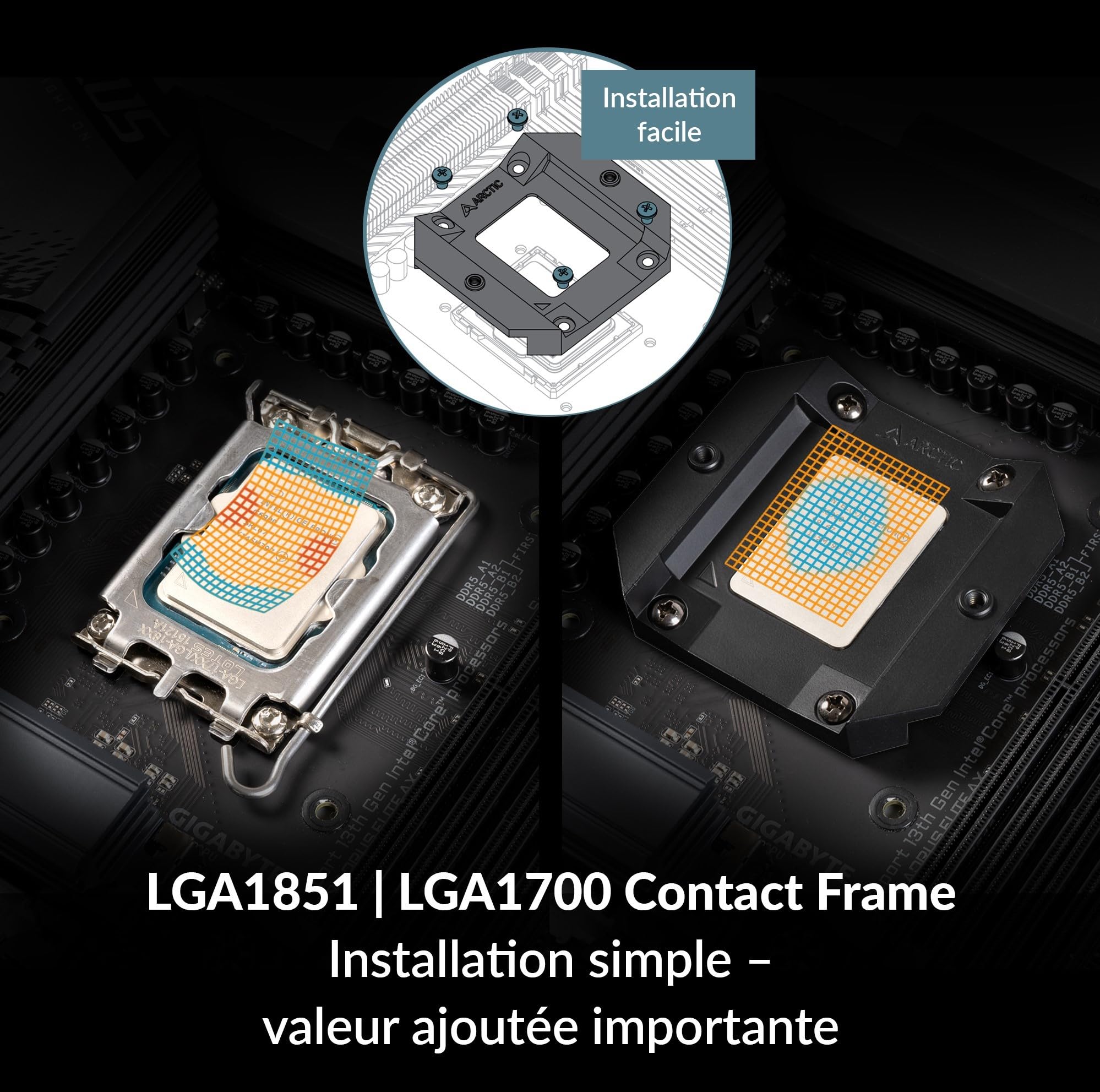 ARCTIC Liquid Freezer III 240 - PC à refroidissement par eau, refroidisseur d’eau tout-en-un pour processeur AIO, Compatible Intel LGA1851/1700 et AMD AM5/4, Pompe à commande PWM efficace - Noir