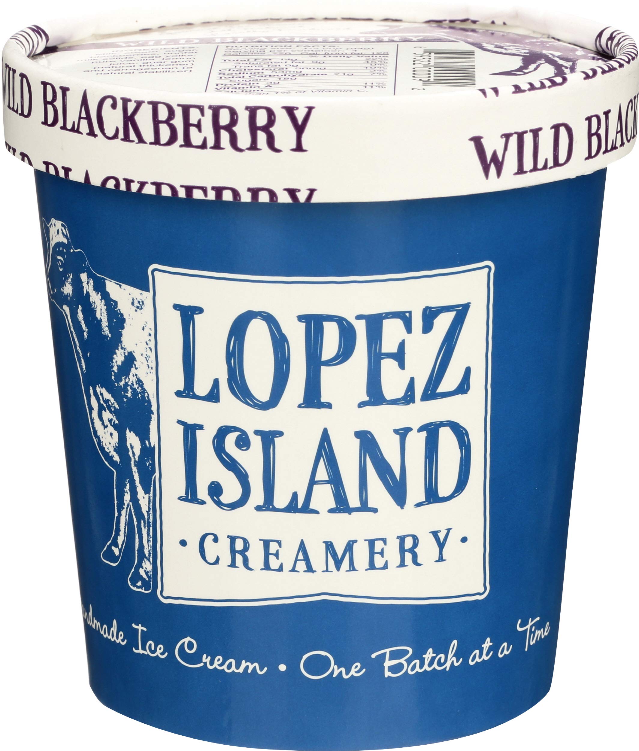 Lopez Island Creamery, Wild Blackberry, 16 oz (Frozen) | Grocery