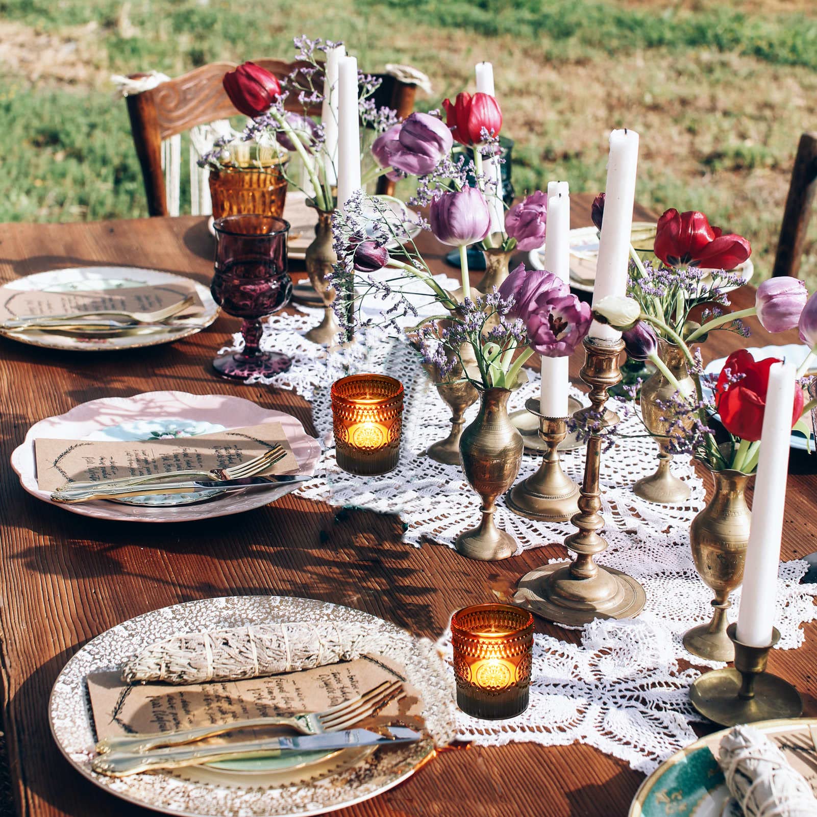 VOHO Votive Candle Holders Set of 12, Glass Tealight Candle Holder Amber Gifts for Room Decor, Tea Lights Candle Holder for Centerpiece Table Decorations(2.1 x 2.6 inch, Brown)