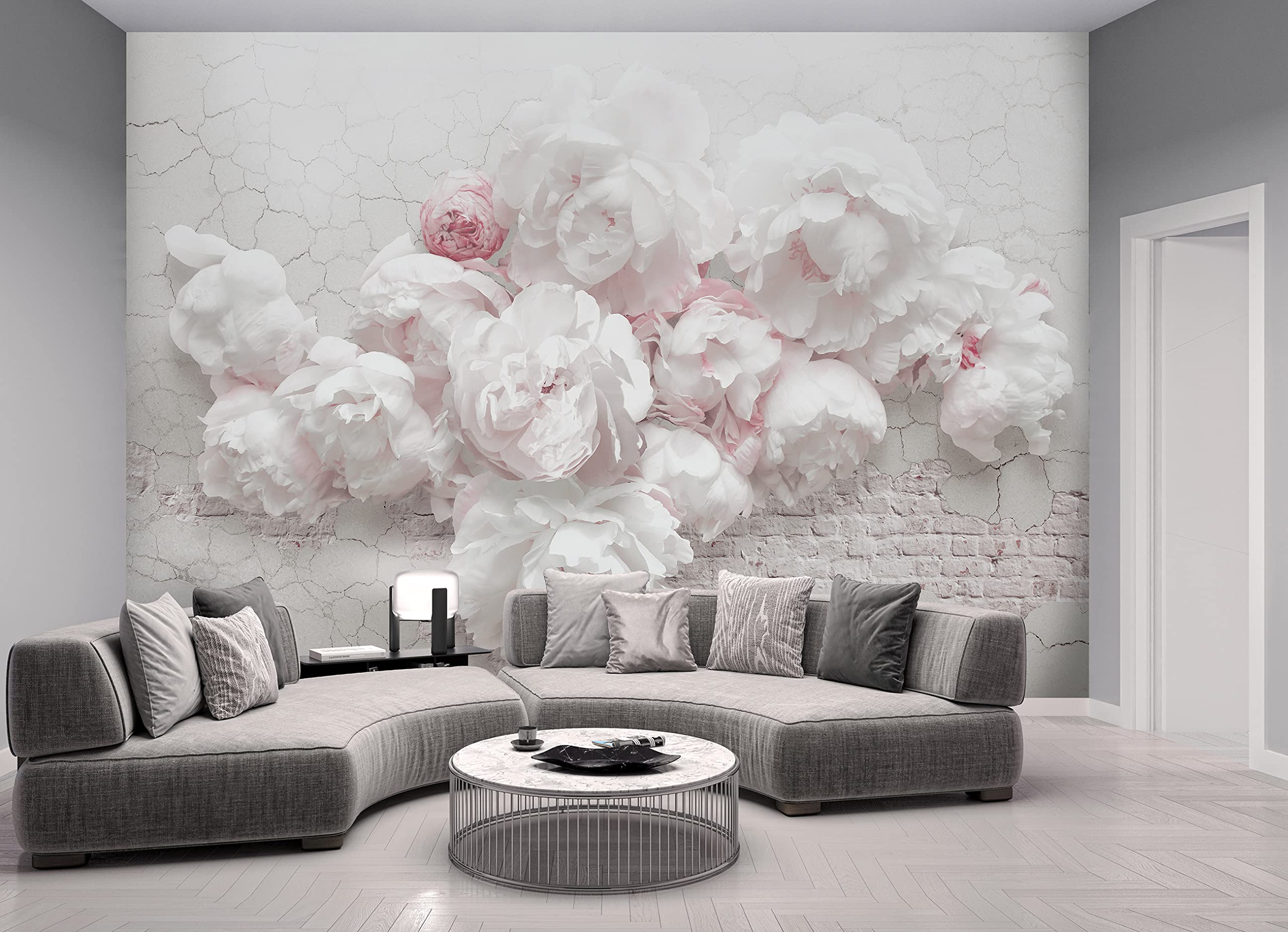 WallArena Vlies Fototapete, Blumen, 312x219cm | Fototapeten - Tapeten - für Wohnzimmer Schlafzimmer - Vliestapete Wandtapete Tapete 3D Effekt- inkl. Kleister