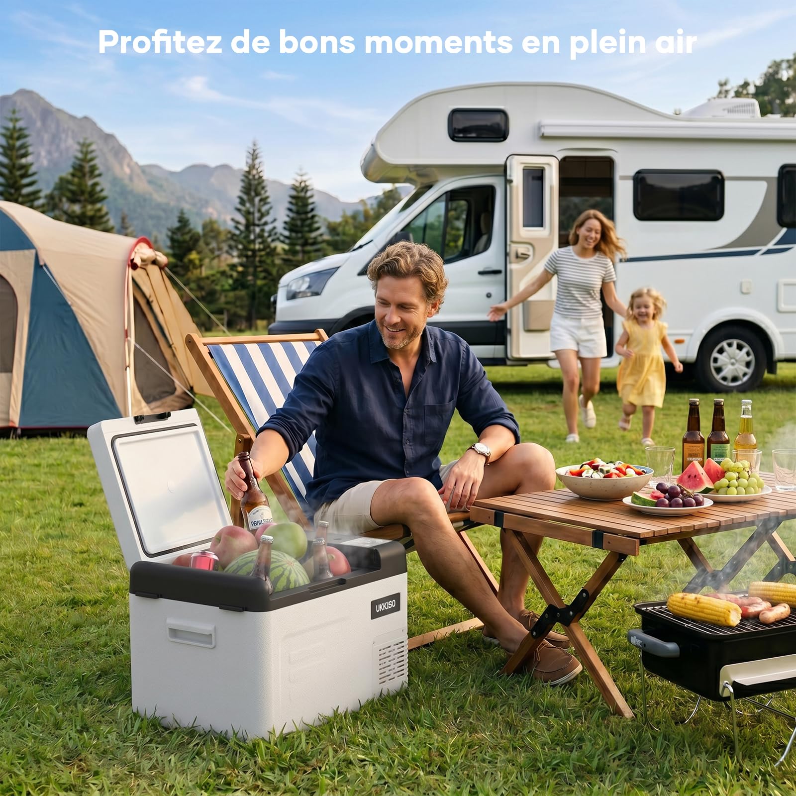 22L Glacière Électrique,12V Frigo Camping, -20℃ à 20℃ Glaciere Electrique Voiture, Maison, Dortoir, Camion, Bateau, Camping