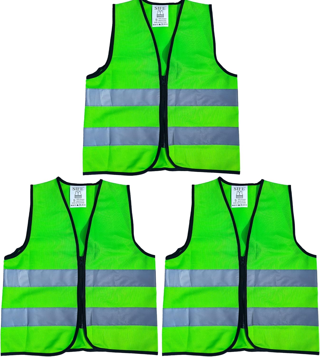 SIFE Kids Safety Vest for Children 3-12Y,w/3M Compatible Tech,6 Colors - Mesh & Knit