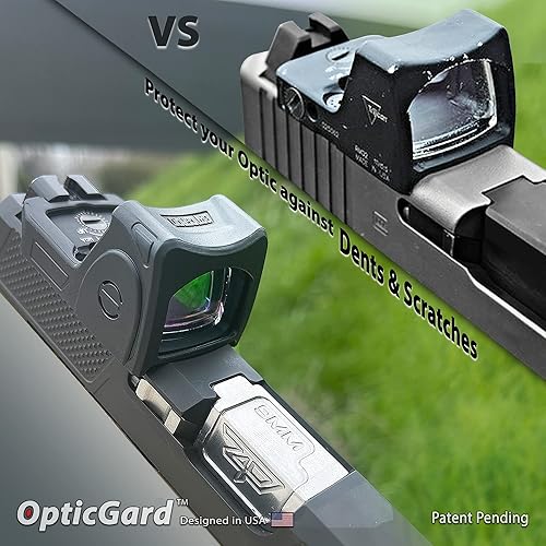 Miniatura 4 de OpticGard Cubierta de alcance compatible con Trijicon RMR, protege tu óptica mientras estás en acción de carcasa y caídas, fácil de poner, diseño a