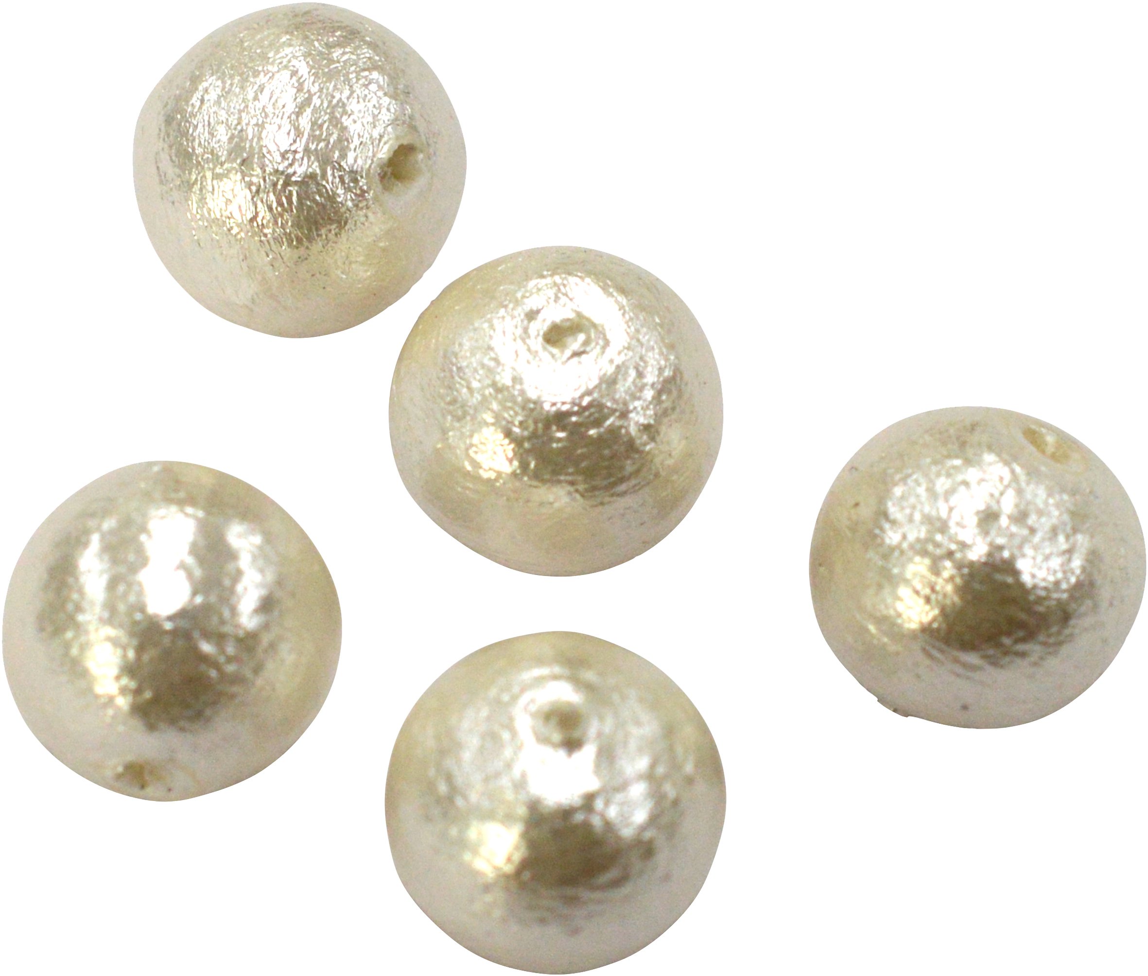 Amazon | MIYUKI コットンパール 両穴 直径約8mm J683 ホワイト 20ヶ 