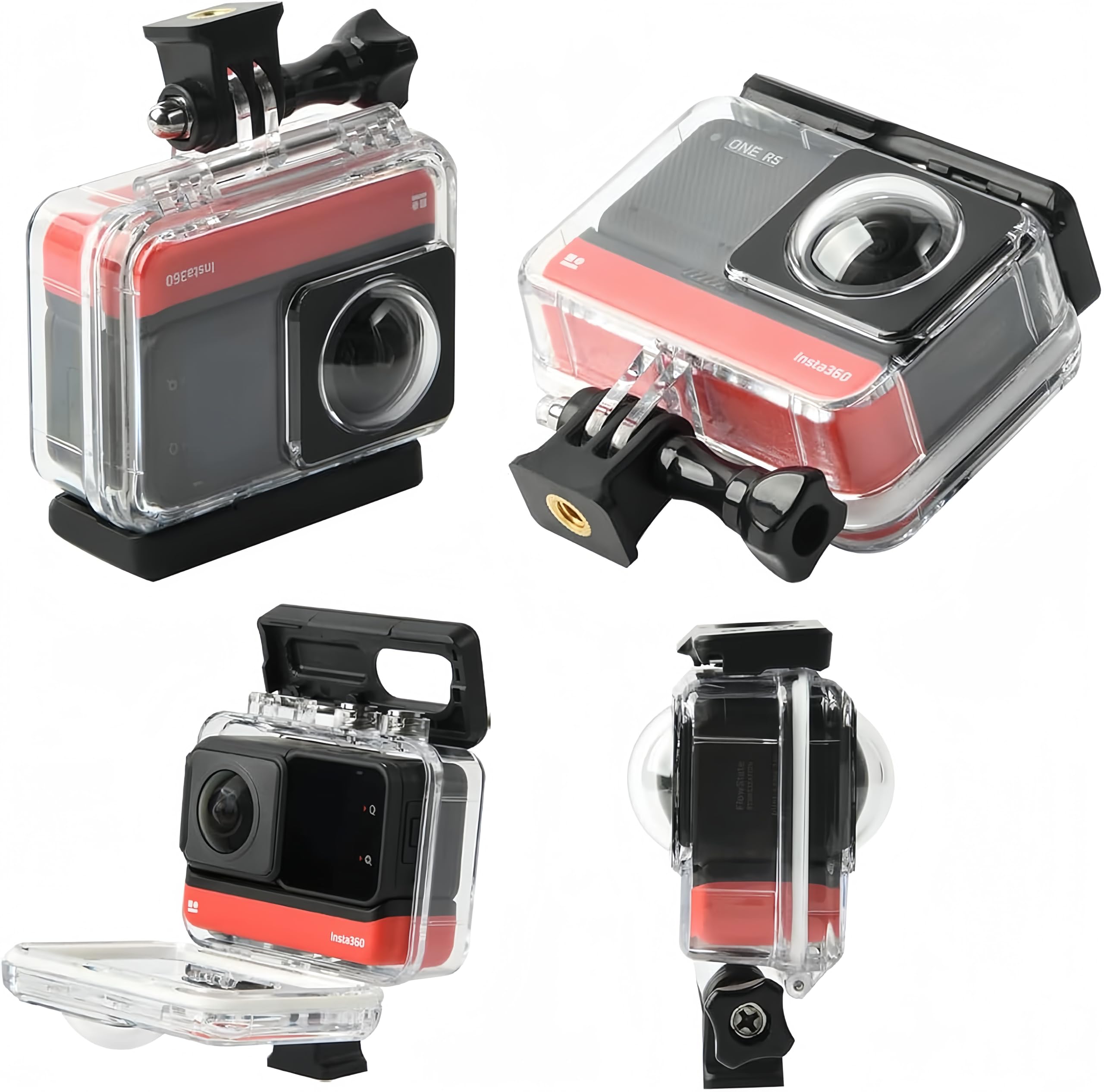 Carcasa impermeable para Insta360 ONE RS Subacuático 60M Carcasa protectora