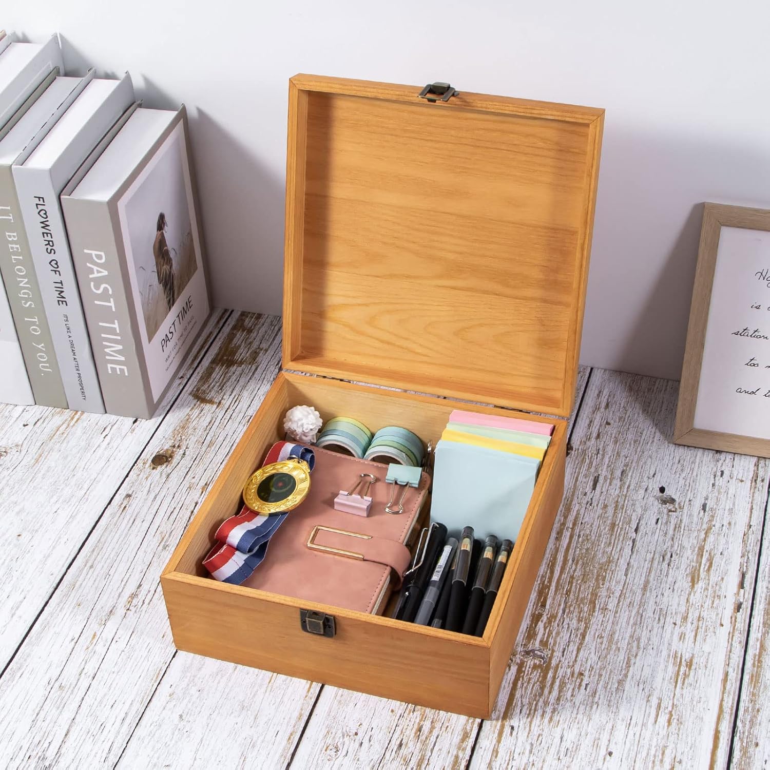 Vintage Wooden Storage Box - Image 5