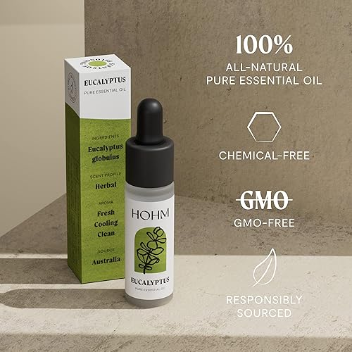 Miniatura 2 de Hohm Aceite esencial de eucalipto, aceite esencial natural y puro para difusor de tu hogar, 0.5 onzas líquidas