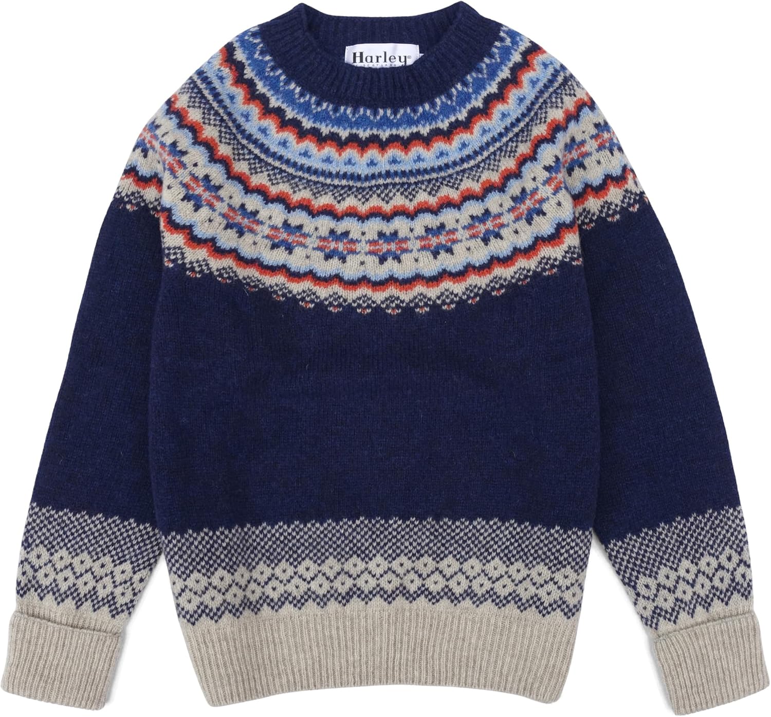 BLUE BLUE×HARLEY OF SCOTLAND シェットランドセーター SHIPS any別注