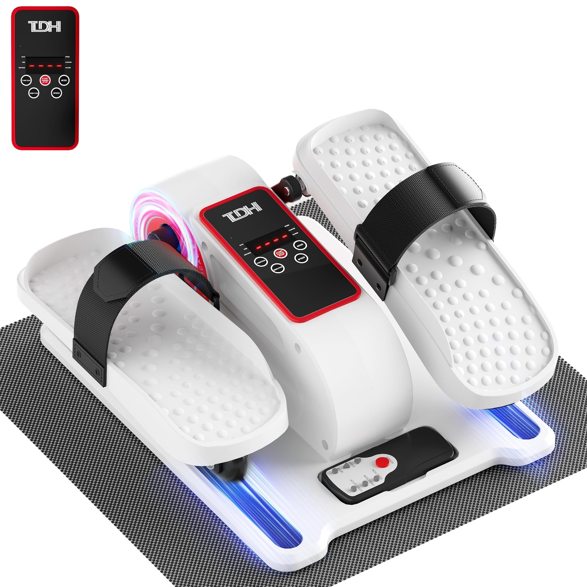Photo 1 of TDH Under Desk Elliptical Machine,Electric Leg Exerciser as Seen on Tv for Seniors Adults,Portable Quiet Pedal Exerciser Machine While Sitting with 12 Adjustable Speed Auto&HR Mode for Home Office