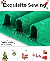 Vista 4 de DAUGHTER QUEEN Pijamas de Navidad para niños y niñas de 18 meses-12 años, ropa de dormir 100% algodón