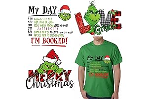 Christmas Iron on Grinch Decal for Shirts