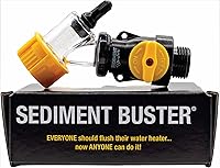 SedimentBuster V699054 UL Verified Water Heater Flush Tool - Breaks Sediment Clogs, Cleans & Drains Electric/Gas Tanks Easily