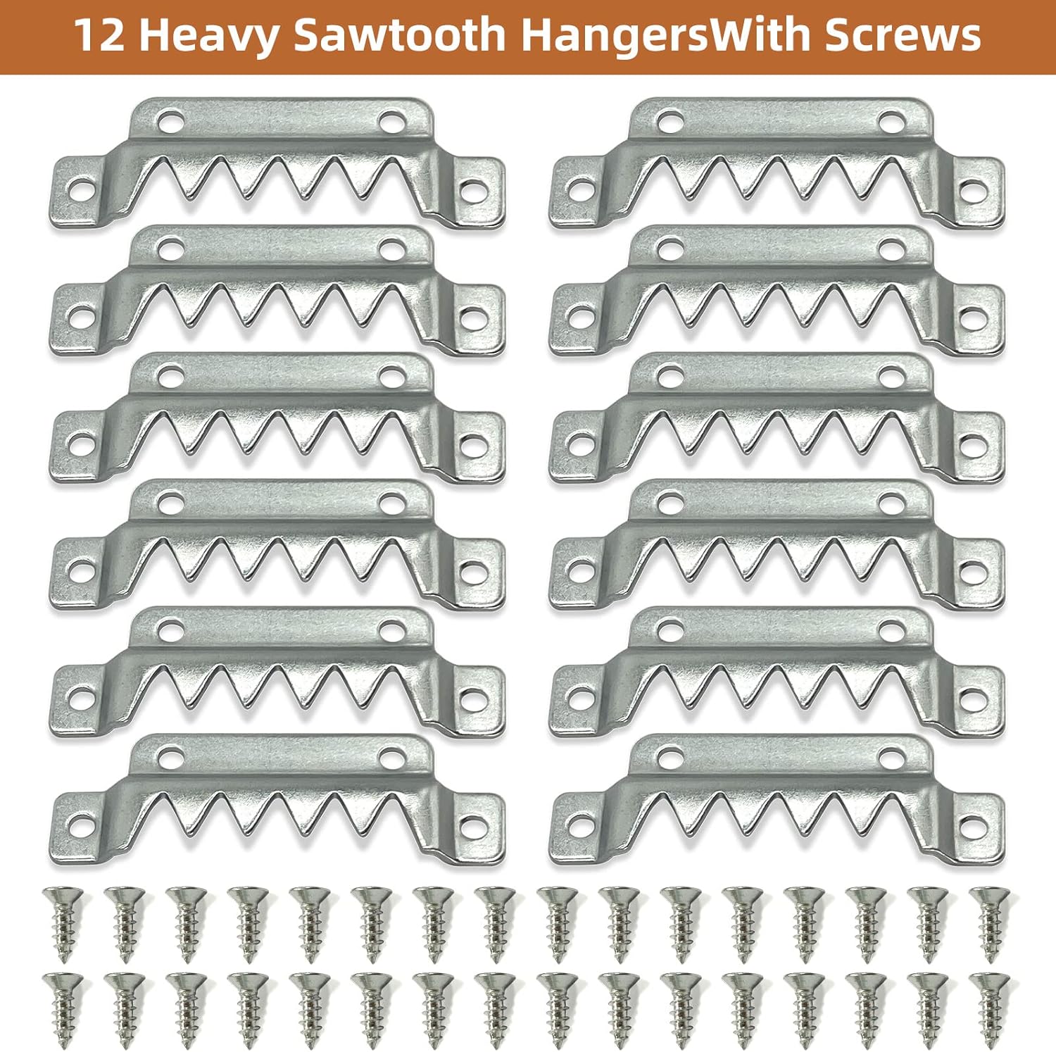 Buy ForoGore 12 Pack Heavy Duty Sawtooth Picture Hangers, Large