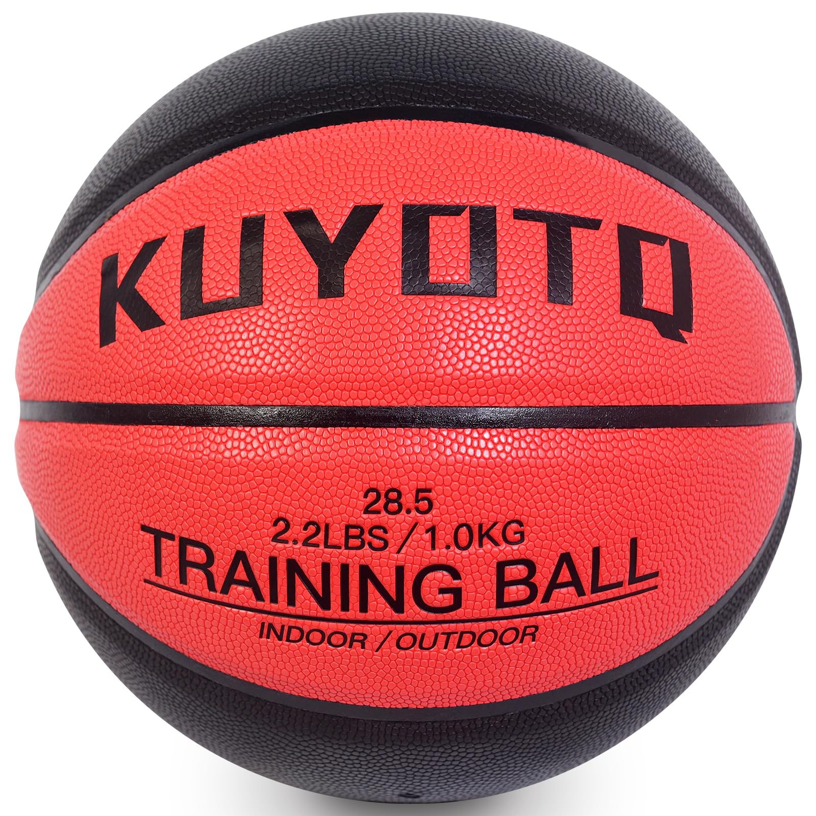 KUYOTQ 3lbs/2.2lbs Weighted Heavy Basketball 29.5/28.5" Training Size 7/6 Outdoor Basketball Equipment for Improving Ball Handling Dribbling Passing