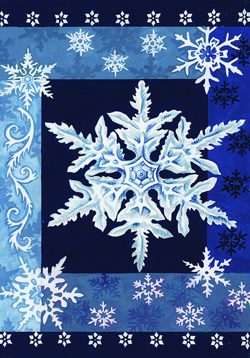 Drapeau de jardin cool flocons de neige Toland Maison Jardin 28x40