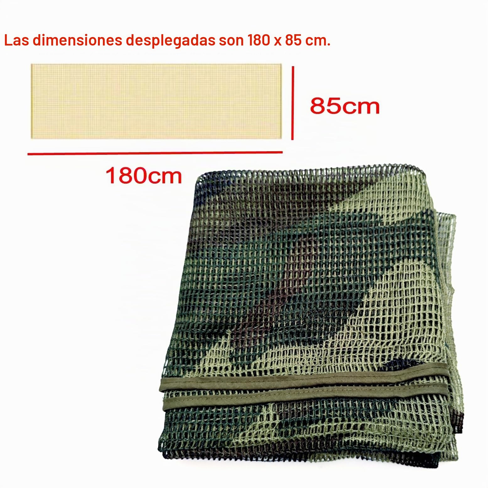 JZK Red de camuflaje, red de velo de francotirador, bufanda de malla, malla de caza, tiro y fotografía salvaje, actividades militares y al aire libre