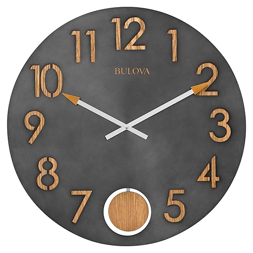 Bulova C4119 Flatiron Wall Clock