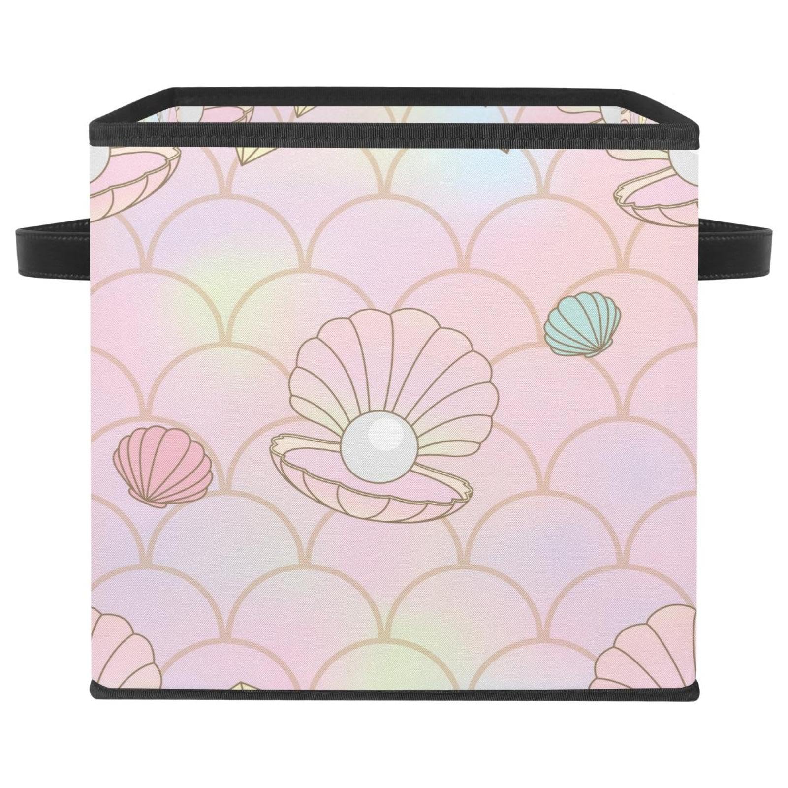 Organiseur en tissu rose sirène pour ranger la chambre à coucher