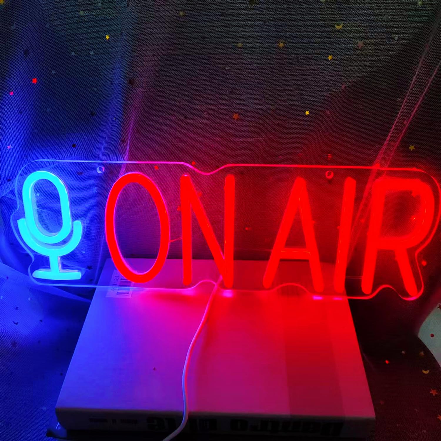 LED Acrylic Material On Air Neon Light Sign Wall Art Lamps with Dimmable Switch and 55CM Length Hanging Chain for Broadcaster Office Shop Restaurant Bar Garage Storefront Wall Decor - Image 3