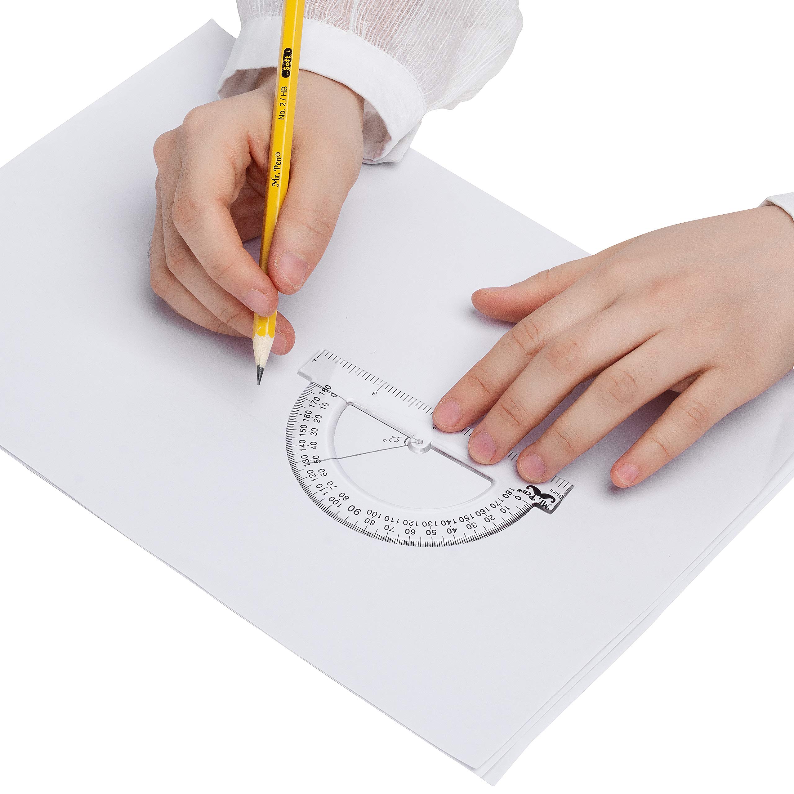Mr. Pen Small Protractor, 4 Inch Protractor, Pack of 3, Protractor
