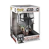 Funko Pop! StarWars: The Mandalorian-10 Inch Mando - 1/6 de Probabilidades de Obtener la Rara Variante Chaserome - Figura de Vinilo Coleccionable - Idea de Regalo- Mercancia Oficial - TV Fans POP! 10'