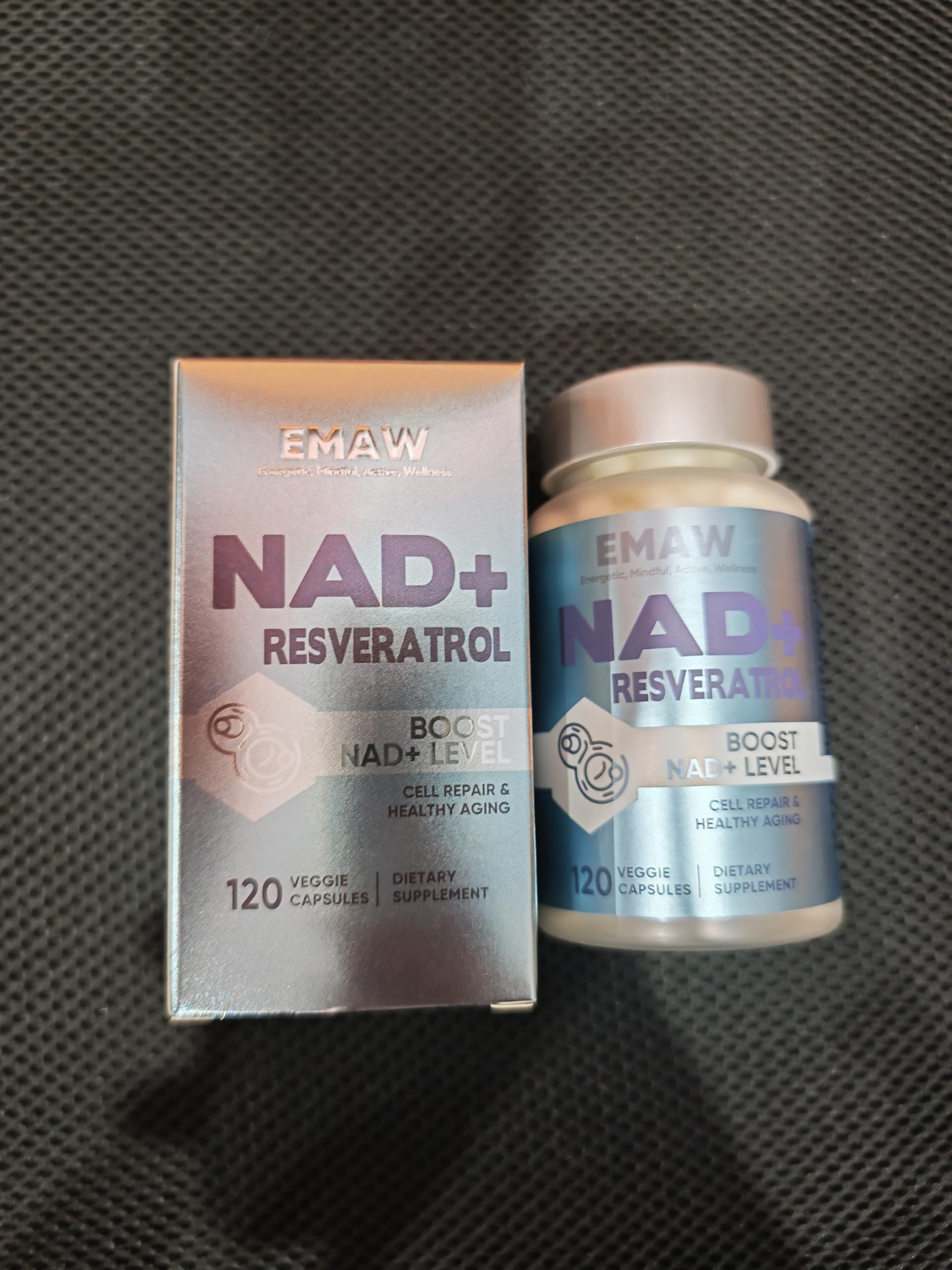 NAD+ 1500 mg & Resveratrolo, 120 Capsule Vegetariane