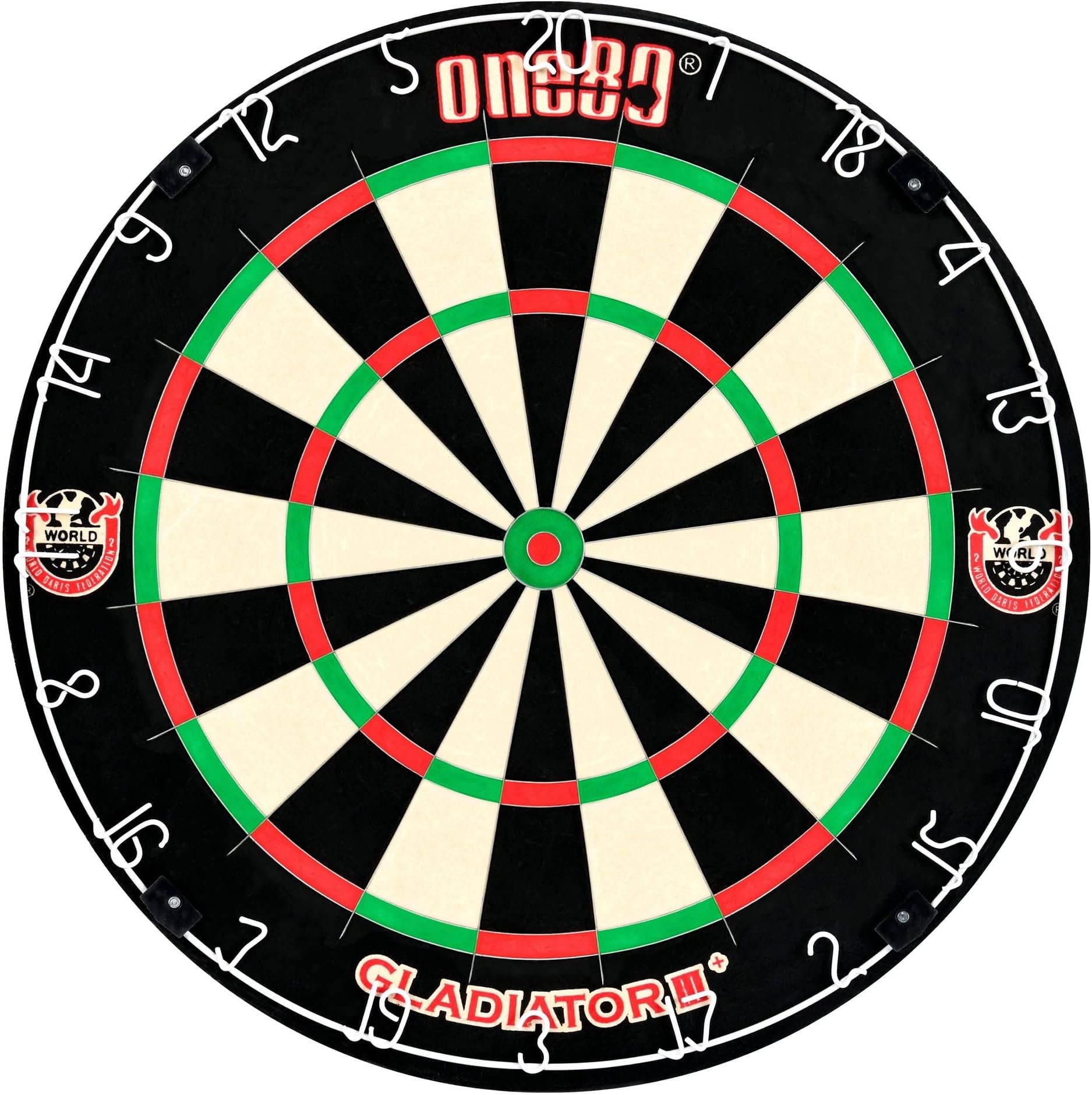 One80 dartboard gladiator multi-coloured 18 inches x 1. 5 inches