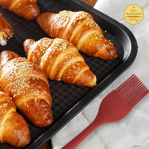 Vista 29 de Mrs. Anderson's Baking Raspador de espátula de silicona, flexible y antiadherente, turquesa