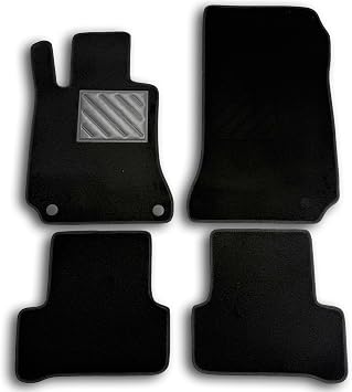 Floor Mats for Class C W204 2007-2014 Sedan and Station Wagon Antislip, On Measurement, Anti-slip, Reinforced Rubber Heel Sill Pad, Fixing Buttons