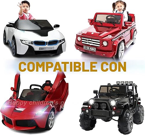 Miniatura 8 de FLHFULIHUA Cargador de batería de 12 voltios para niños, cargador universal para los mejores productos de elección, Wrangler SUV, Kid Trax